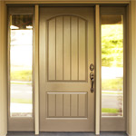 An image showing a fiberglass exterior door