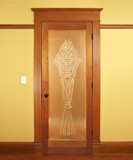 an image sample of a stain interior glass door