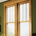 Image of a wood Marvin window
